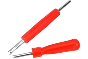 Aidqxbaoer 1 Stück Doppelkopf-Reifenventilkernabzieher und 1 Stück Einzelkopf-Reifenventilkernabzieher,Ventilkernwerkzeug,für Auto Fahrrad Auto LKW Ersatzreifen Reifenventil Reparaturwerkzeug