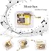 Produktbild Gaddrt Musikbox Mini manuelle Bewegung Gurdy Music Box Acryl Handkurbel Weihnachten Musikbox Kinder Geschenk Gold (B)