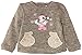 Disney Baby Girls Minnie Mouse NH0064 Sweatshirt, Light Grey Melange , 0-6 Months (Manufacturer Size:6 Months)