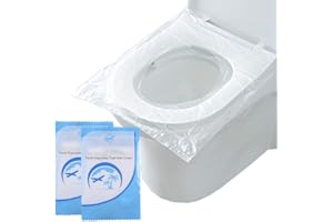 YHIJSR 50 Pezzi Copriwater USA e Getta Copertura Igienica Monouso per WC Viaggio Dimensione Universale Imballaggio Individuale