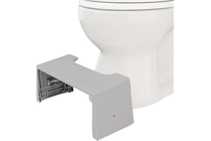 Squatty Potty Porta Traveler Foldable Toilet Stool for Travel, 7" Height, Gray
