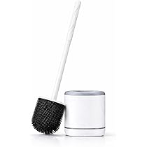 Scopino per WC in silicone con manico rimovibile, resistente