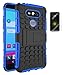 Produktbild ISENPENK LG G5/H850(2016) Hülle mit Panzerglas/Schutzfolie,TPU+PC Ultra Slim Silikon Tough Rugged Dual-Layer Hardcase with Built-in Kickstand Thin Schutzhüllen,Wasserdicht Shockproof Anti Slip Protection Stand Case Tasche für LG G5/H850(2016) 5.3Zoll-[blau]+Panzerglas/Schutzfolie/Displayschutzfolie