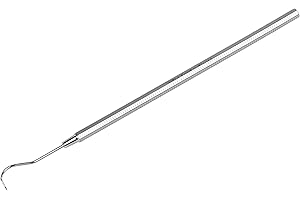 REMOS PROFESSIONAL BODY CARE REMOS Probe Made of Stainless Steel with Spring Steel tip 15 cm Curved