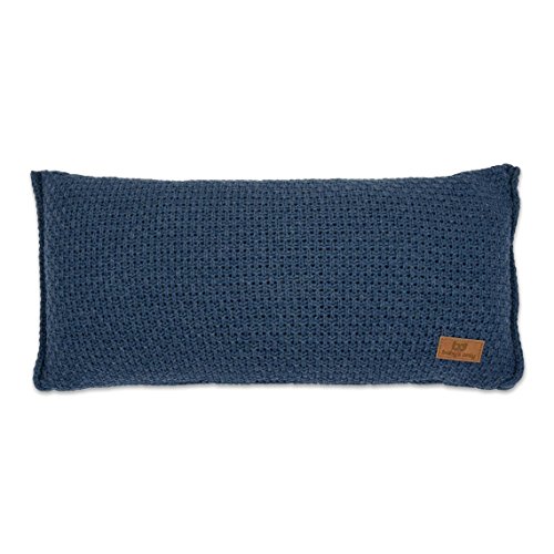 Baby's Only 171628 Kissen Dekokissen Robust gestrickt mit Füllung, 60 x 30 cm, jeans