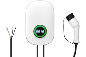 M.I.C. Wallbox Ev Charger Ladegerät: Typ 2 7KW 1-phasig 5m 32A WLAN APP passt für Elektroautos mit IEC62196-2 Stecker z.B Tesla Model Y/3 FIAT 500E VW ID.3.4.5 Hyundai Kona Opel Corsa Hyundai Ioniq