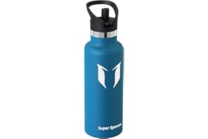 Super Sparrow Butelka Izolowana - Butelka sportowa na wodę - 350 ml/500 ml/750 ml/1L - Standardowa Butelka ze stali nierdzewnej - Butelka dla dzieci bez BPA, do uprawiania sportu, podróży, szkoły