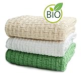 SonnenStrick 3009002 Babydecke / Kuscheldecke / Strickdecke aus 100 % Bio Baumwolle kba Made in Germany, 100 x 90 cm - 2