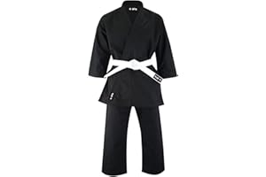 Aasta Karate Gi Suit Uniform Martial Arts Kit with white belt Polyester Cotton Blend, Light Weight, Judo Taekwondo karate suits for Kids