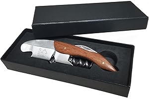 RAPECOTT Weinöffner/Flaschenöffner/Profi Korkenzieher wein/kellnermesser/sommeliermesser/korkenzieher wein/Kellnerkorkenzieher/mit Flaschenöffner & Folienschneider, Kellnermesser Profi für Barmixer, Sommelier