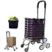 Produktbild QINAIDI Faltender Einkaufslaufkatze-6-Rad-Leichter Treppen-Kletternder Wagen mit Entfernbarer Wasserdichter Tasche Für Wäscherei, Lebensmittelgeschäft und Markt - Gehen Sie auf und Treppe Hinunter