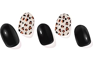 ‎UBAXQURU Nagelfolie UV Härtend - 28 Stück Nagelsticker UV Gel Nagelfolien Selbstklebend Nail Sticker Nagellackstreifen Gel-Nagelaufkleber Art Stickers DIY für Damen Mädchen Dekoration Nageldesign