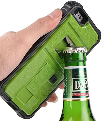 ZVE Newly High Quality Multifunctional Cigarette Lighter Cover For IPhone 6 Built-In Cigarette Lighter/Bottle Opener/ Camera Stable Tripod Case([iphone6 4.7“][ Green])
