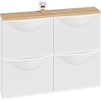 IKEA　TRONES Ikea TRONES 2 x White Shoe Cabinet : Amazon.de: Home & Kitchen