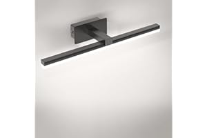 Kimjo Lampada da Specchio LED per Bagno 9W, IP44 Luce Specchio bagno, Bianco Neutro 4000K 720LM Lampada Armadio Applique Bagno, 40CM Luce per Trucco, AC100-240V Lampada Specchio Bagno