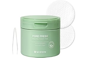 [Mizon] Almohadillas tónicas exfoliantes Pore Fresh (60 piezas) AHA, BHA, PHA, Calmante, Exfoliante, Tonificante, Reafirmante de poros, Toner Pad (Pore Fresh Peeling Toner Pad)