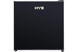 HYE Table Top Freezer – 35L Compact Freestanding Mini Freezer, Energy-Efficient 148 kWh/Year, Quiet 41 dB Operation, Ideal for Homes, Offices, Student Rooms - Black - RF01MFR35B23