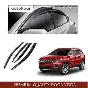 Autokaar Car Door Visor Window Deflector Rain Guard for Jeep Compass