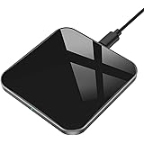 AGPTEK 15W Caricatore Wireless Veloce, Caricabatterie Wireless per iPhone 14/13/12/11/X/XS/8Plus, AirPods Pro, Galaxy S22/S21