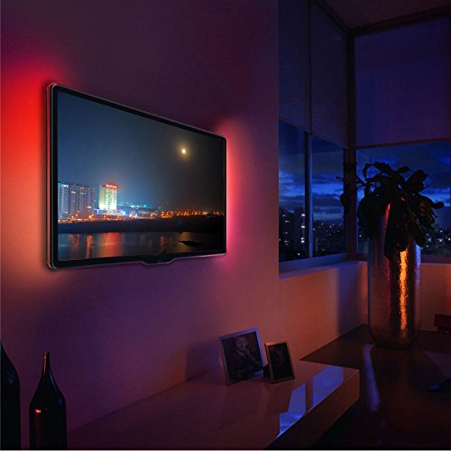 TOP-MAX 2x50cm and 2x60cm IR Fernbedienung TV Hintergrundbeleuchtung LED Streifen licht RGB 5050 DC 5V Stimmungsbeleuchtung Farbwechsel für TV Computer - 6
