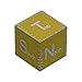 Price comparison product image Fotodiox 1 cm Metal Scale Cube Object with Laser Etched Direction Markings for Macro and Meteorite Photography - Gold