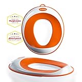 Toiletten-Training-Sitz – Kinder-Toiletten-Training-Klobrille für Jungen und Mädchen – sichere rutschfeste Oberfläche – UMSONST mitgeliefert: Haken mit Saugnapf zur Aufbewahrung