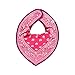 Pippi Set of 3 Triangular Neckerchiefs for Babies - Paisley Pink, Pink and Purple