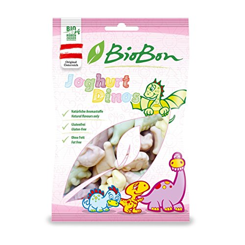 Preisvergleich Produktbild Biobon Bio-Fruchtgummis Joghurt Dinos 10x80g Beutel