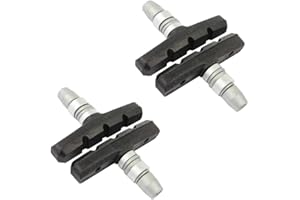 4X Patin de Frein vélo 2 Paires 60mm symétrique v-Brake Compatible avec pour Shimano Tektro Avid Sram Jante Cycle VTT VTC Ville