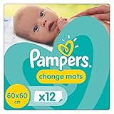 Pampers Change Mats Normal Wickelunterlage 5er Pack (5 x 12 Stück)