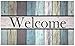 Produktbild J & M Home Fashions Fußmatte Welcome bedruckt beflockte, 45,7 cm von 76,2 cm, 18" by 30"