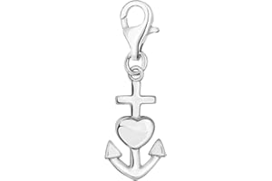 Quiges Charm con Cierre en Argent 925 Ancla para Pulseras