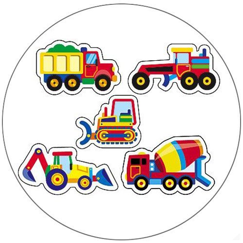 German Trendseller® – Sticker – Set – Bau – Fahrzeuge ┃ Baumeister Fahrzeuge ┃ Sticker Set für Kinder - 2