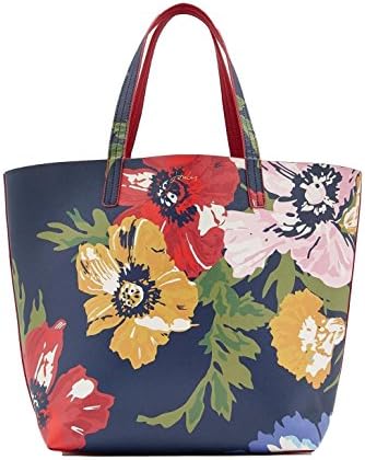 Joules Revery Print Reversible Shopper Bag (French Navy Posy)