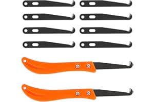 ANNTIM Gratte Joint Carrelage, Grattoir a Dejointer Carrelage, Kit de Grattoir à Coulis pour Carrelage, Grattoir à Joints de Carrelage Nettoyage de Carrelage 4 Pièces avec 8 Lames