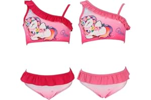 EXEN Bikini Bambine Unicorno Costume Due Pezzi per Mare E Piscina dai 3 Ai 8 Anni Diversi Colori