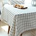 Produktbild Plaid Tuch Tischdecken einfach Leinentischdecke Picknicktisch pastorale rechteckiger Couchtisch , 70*70cm roll edges , white