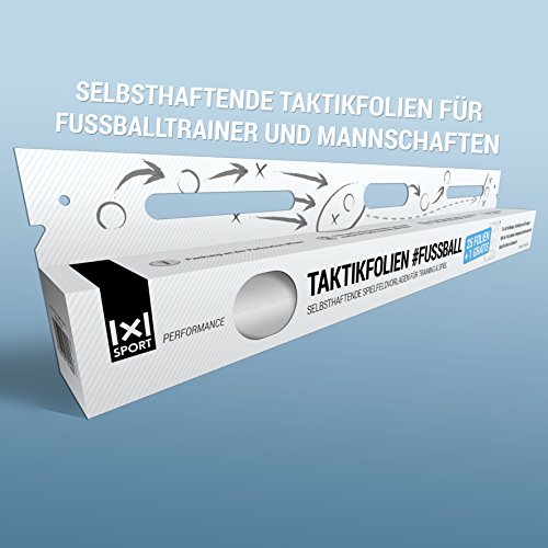 1x1SPORT Taktikfolie #FUSSBALL – Spielfeldfolien für Taktik, Aufstellungen, Spielzüge und Übungen - 2