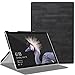 MoKo Etui Microsoft Surface Pro 4 / New Surface Pro 2017 - Etui à rabat avec support ultra-mince et léger pour Tablette Microsoft Nouvel Surface Pro 2017 / Surface Pro 4 12.3 Pouces, Ardoise Noir