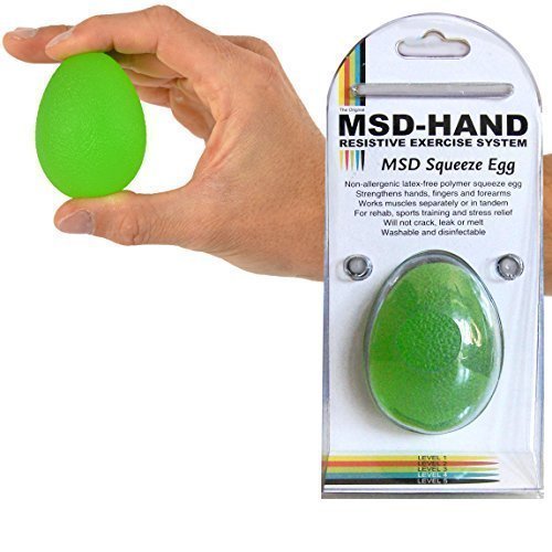 Msd HUEVO TERAPIA MANO Verde mediano rehabilitación artritis