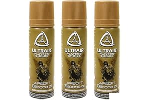 SUDSTY ASG Lot de 3 Huiles de Silicone en Spray lubrifiant pour réplique Airsoft et Pistolet à Bille