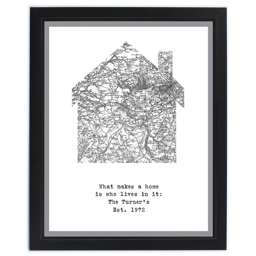 1805 1874 Old Series Map Home Framed Print House, Warming, Gifts, and, Cards Wedding, Gift, Idea Occasion, Gift, Idea Personalised