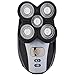 Produktbild NineDays Men es Bald Electric Shaver Flex 360 Rotating 5 in 1 Multi-Funktion Mini Professional Akku-Elektro-IPX7 Wasserproof Trimmer Special Design Men ' s Best Gift