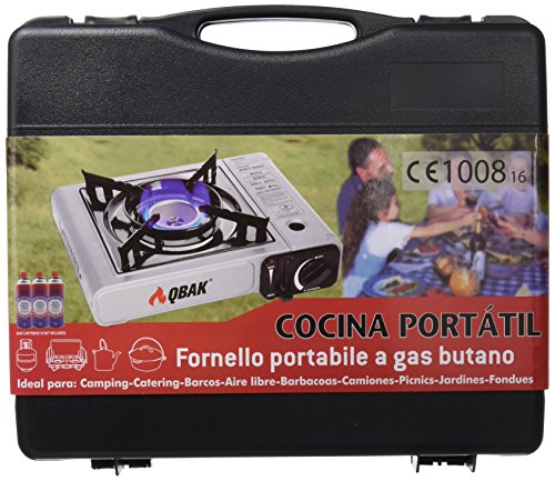 Preisvergleich Produktbild Qbak ms-2500 - Küche Campingkocher, schwarz und silber