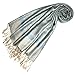 Produktbild LORENZO CANA - Designer Pashmina Schal Schaltuch jacquard - gewebt Paisley - Muster 70 x 180 cm Tuch Naturfaser weich wie Kaschmir Blau Creme 93218
