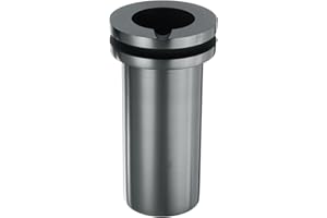 sourcing map Graphite Crucible,1kg High Purity Graphite Crucible Metal Melting Ingot for Melting Gold, Silver, Copper, Furnace Casting Mould Melt Jewelry Tools,1.5 Inch IDx4.92 Inch H