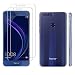 Produktbild Huawei Honor 8 Hülle Panzerglas, E-Unicorn Huawei Honor 8 Hülle Silikon Transparent Durchsichtig Tasche Handyhülle Ultra Slim Dünn TPU Bumper Etui Schutzhülle + 2 Stück Schutzfolie Glas Folie Displayschutzfolie Panzerfolie Film Zubehör 9H 3D Anti-Fingerabdruck (Huawei Honor 8, transparent)