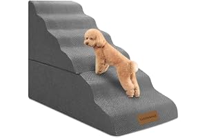 76 cm hög hundtrappa med 6 steg för hög sängsoffa, 40 B x 101 L x 76 H