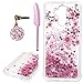 Produktbild Vogu'SaNa Glitzer Hülle für Huawei Mate 20 Lite, Treibsand Handyhülle Kompatible für Huawei Flüssig Bewegende Handytasche Fließend Flüssigkeit Schale Transparent Weich Glitter Bumper Hardcase