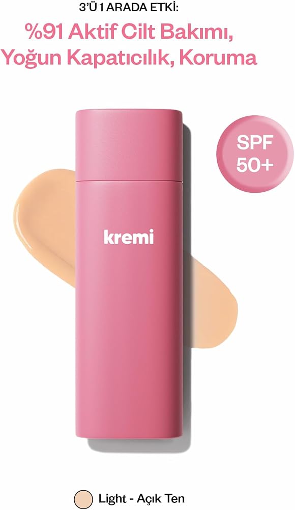Kremi ALL IN ONE BB CREAM Light · SPF 50+ · Yüksek Kapatıcılık · Nemlendirici Ton Eşitleyici · Suya Dayanıklı · 50 ml